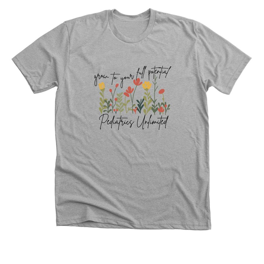 Grow To Your Full Potential, a Athletic Heather Premium Unisex Tee