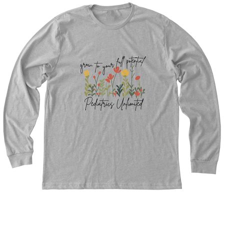 Grow To Your Full Potential, a Athletic Heather Premium Long Sleeve Tee