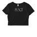 Baddie, a Black Women's Fitted Cropped Tee