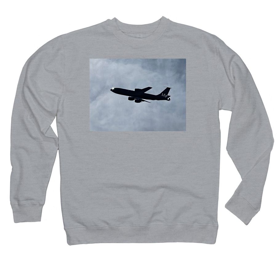 Live for You "takeoff", a Grey Heather Midweight Crewneck Sweatshirt