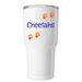 Metro Deaf School Tumbler, a White Insulated Tumbler (back-view)
