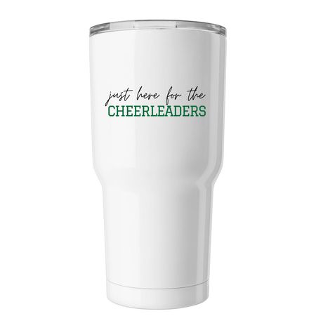 Just Here For The Cheerleaders - Tumbler, a White Insulated Tumbler