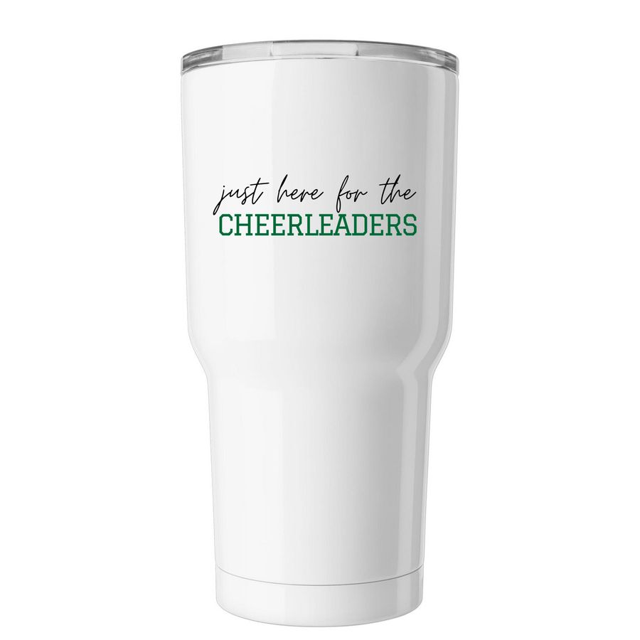 Just Here For The Cheerleaders - Tumbler, a White Insulated Tumbler