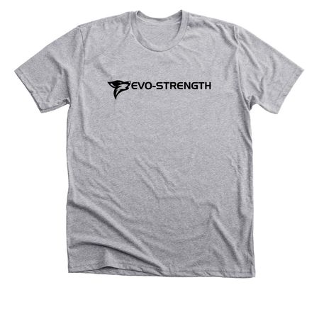 EVO-STRENGTH BLACK, a Athletic Heather Premium Unisex Tee