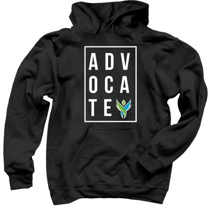 ADVOCATE TEE - Autism Acceptance Month, a Black Pullover Hoodie