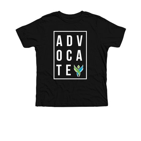 ADVOCATE TEE - Autism Acceptance Month, a Solid Black Blend Premium Youth Tee