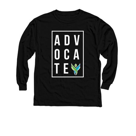 ADVOCATE TEE - Autism Acceptance Month, a Black Youth Long Sleeve Tee