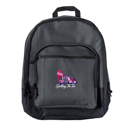 Packing the Tea!, a Dark Charcoal Everyday Backpack
