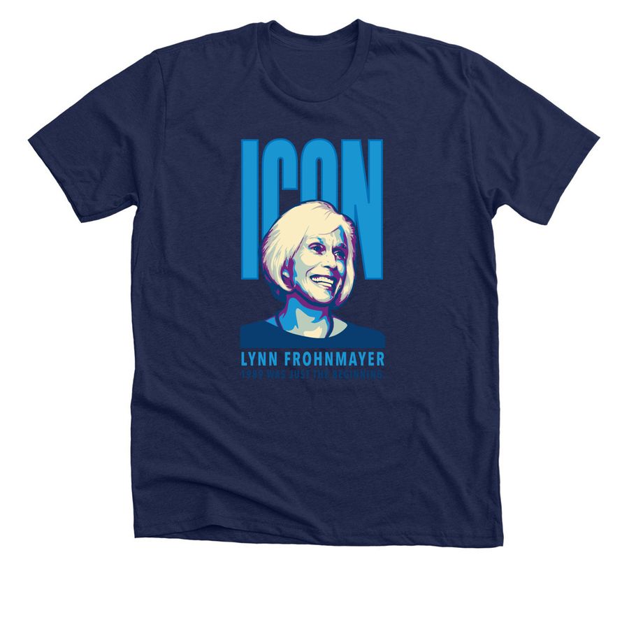 Lynn Frohnmayer Icon Shirt, a Solid Navy Blend Premium Unisex Tee