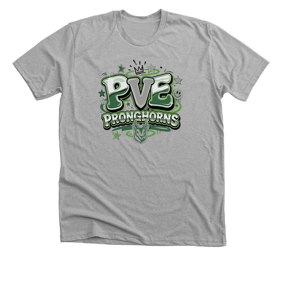 Bubble PVE, a Athletic Heather Premium Unisex Tee