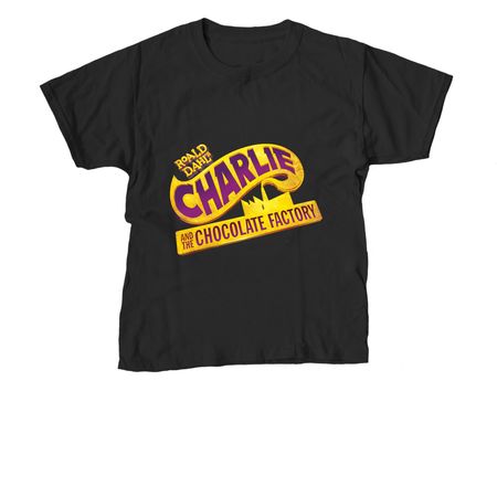 Charlie and the Chocolate Factory, a Black Youth Unisex Tee