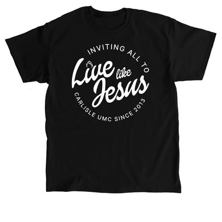 Inviting All to Live Like Jesus, a Black Classic Unisex Tee