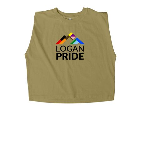 LPF Tanks, a Faded Army Women's Heavyweight Garment Dye Muscle Tee
