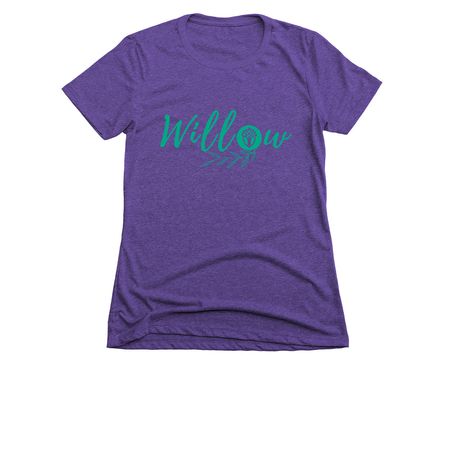 Willow by Oaks Recovery, a Purple Rush Women's Slim Fit Tee