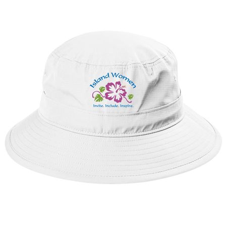 Support and Represent Island Women (hats), a White Printed UV Bucket Hat