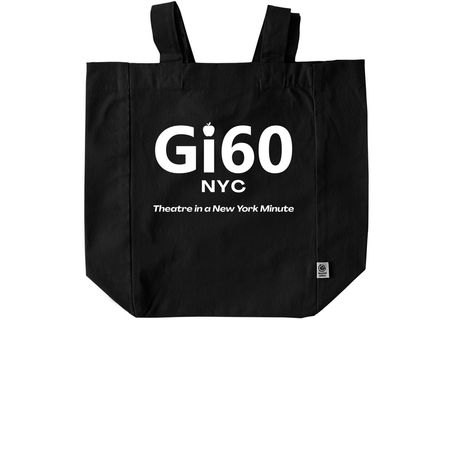 Gi60 NYC Tote, a Black Recycled Cotton Tote Bag