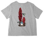 Snow Plant (Back of shirt) - SNA Apparel, a Athletic Heather Women's Heavyweight Tee (back-view)