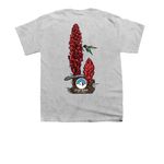 Snow Plant (Back of shirt) - SNA Apparel, a Sport Grey Youth Unisex Tee (back-view)