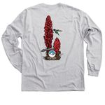 Snow Plant (Back of shirt) - SNA Apparel, a Sport Grey Classic Long Sleeve Tee (back-view)