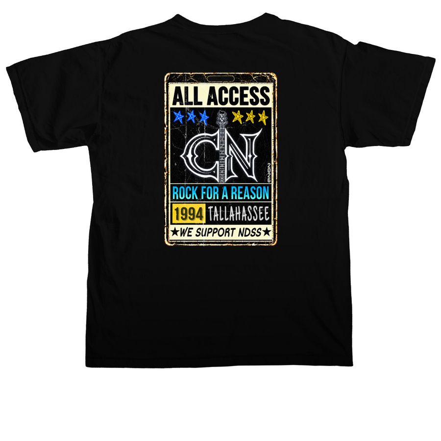 2026 Creed Nation Fundraiser, a Black Comfort Colors Unisex Tee (back-view)