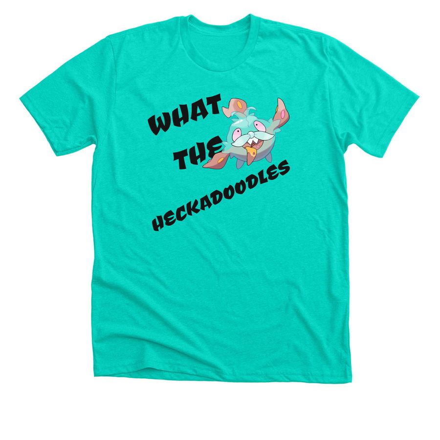 WHAT THE HECK GARBAGIO, a Heather Sea Green Premium Unisex Tee