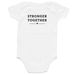 Team Noah, a White Infant Onesie (back-view)