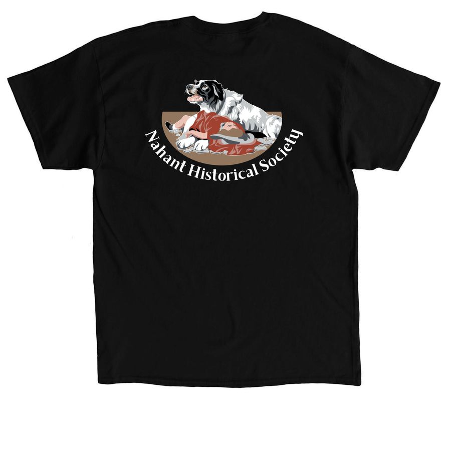 Milo, a Black Classic Unisex Tee (back-view)