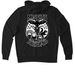 Misfits Logo Hoodies, a Deep Black Allmade Organic French Terry Pullover Hoodie (back-view)