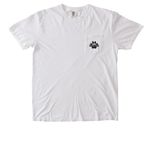 Summit Paws., a White Comfort Colors Pocket Tee (back-view)