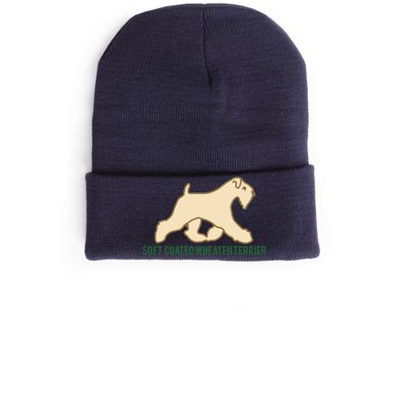 SCWTCA &nbsp;Embroidered Running Wheaten Hats!, a Navy Cuffed Beanie