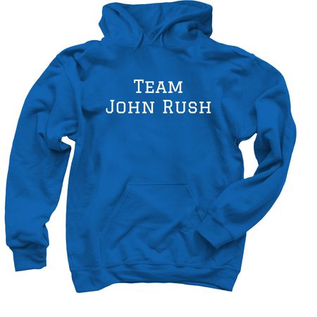 Team John Rush - Peace Love Autism, a Royal Blue Pullover Hoodie