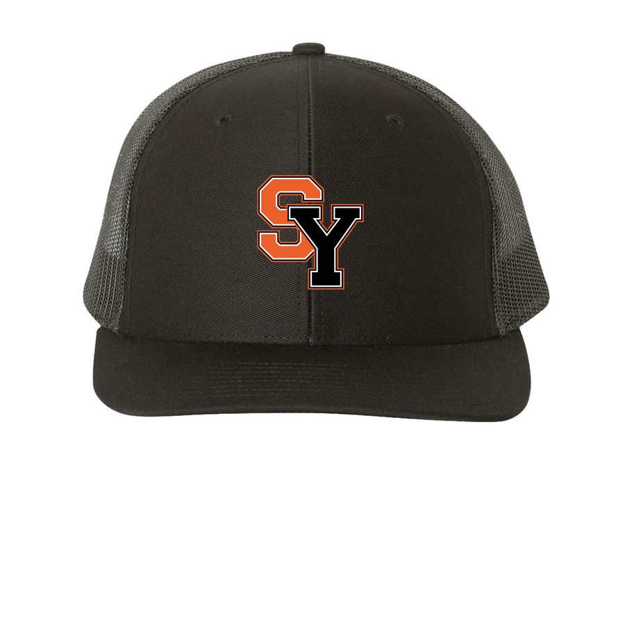 SYHS Girls Volleyball, a Black Printed Snapback Trucker Cap