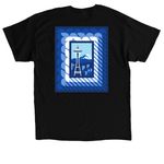 "In with the Rain" Logo Shirt, a Black Classic Unisex Tee (back-view)