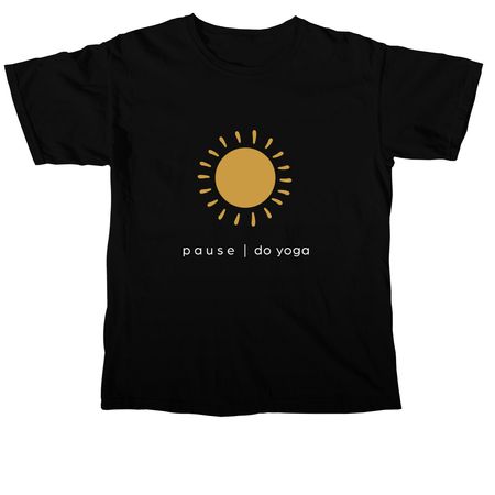 FOR ASH.. pause, do yoga., a Black Comfort Colors Unisex Tee