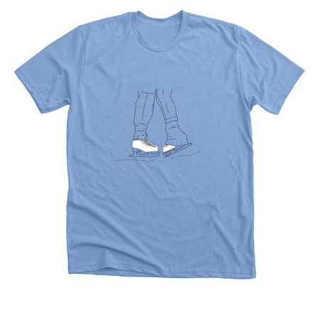 Sapphic Skaters <3, a Heather Carolina Blue Premium Unisex Tee