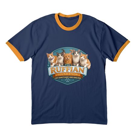 Limited Edition&nbsp;, a Navy/ Gold Cotton Ringer Tee