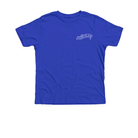 Round Island, a Heather True Royal Premium Youth Tee