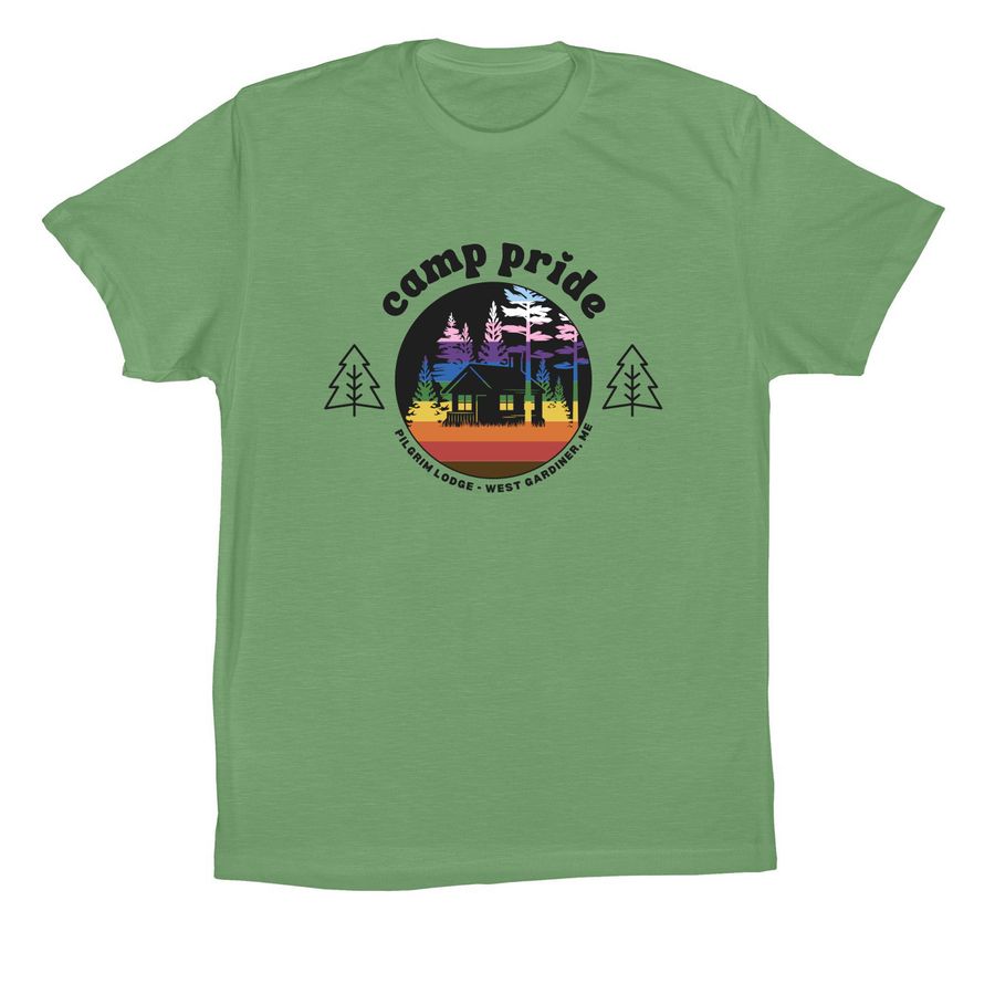 Camp Pride Shirts for All!, a Leaf Premium Cotton Tee
