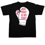 BreastCancer Journey, a Black Comfort Colors Unisex Tee (back-view)