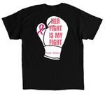 BreastCancer Journey, a Black Classic Unisex Tee (back-view)