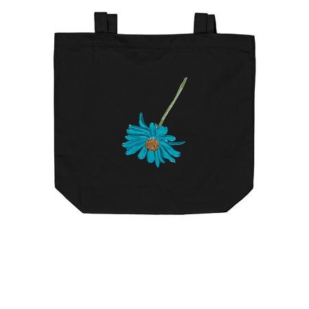 We have to take care of eachother blue tote&nbsp;, a Black Organic Cotton Tote Bag