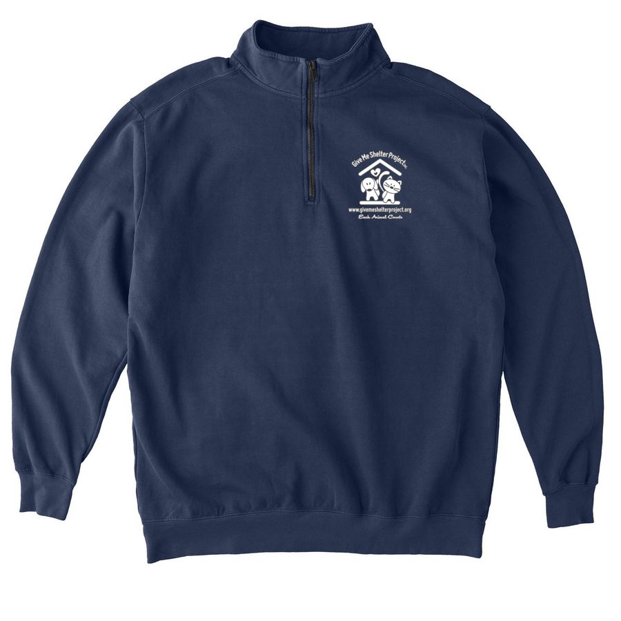 GMSP Zip Up Hoodies and Quarter-Zip Pullovers, a True Navy Comfort Colors Quarter Zip Pullover