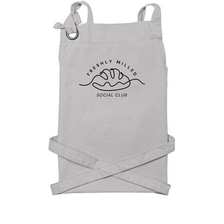 Freshly Milled Aprons, a Silver Cotton Canvas Pocket Apron