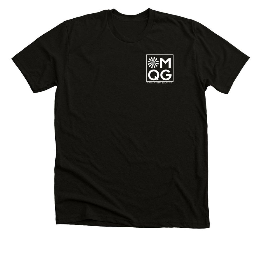 OMQG Small logo, a Black Heather Premium Unisex Tee
