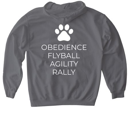 MDTC Cold Weather Gear Large Logo, a Charcoal Gildan Softstyle Pullover Hoodie (back-view)