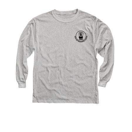 Data for Indigenous Justice (Black Logo), a Sport Grey Youth Long Sleeve Tee
