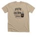 Faith Like Coldbrew, a Heather Tan Premium Unisex Tee