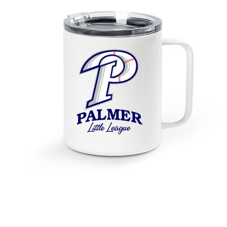 Palmer Little League Mug, a White Stainless Steel Travel Mug