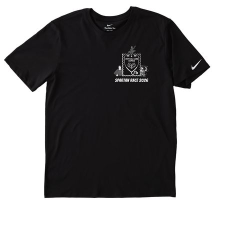 2026 CCC Spartan Race, a Black Nike Dri-FIT Jersey Blend Performance Tee