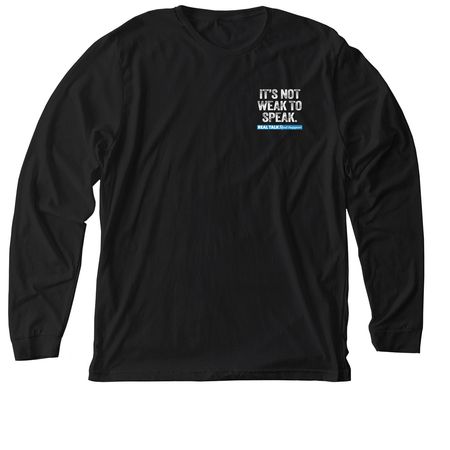 REAL TALK: Two Men Every Minute, a Solid Black Blend Premium Long Sleeve Tee